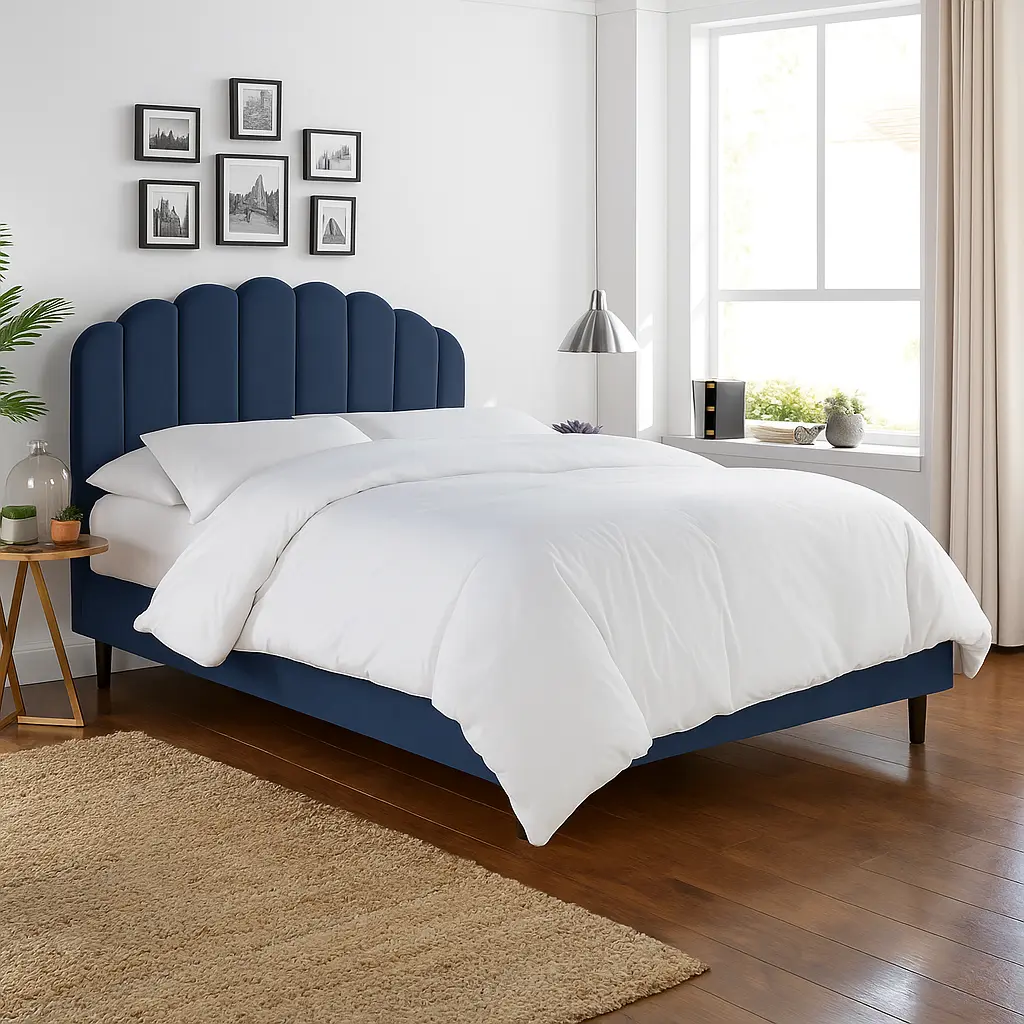 Brooks Velvet Bed - Image 2