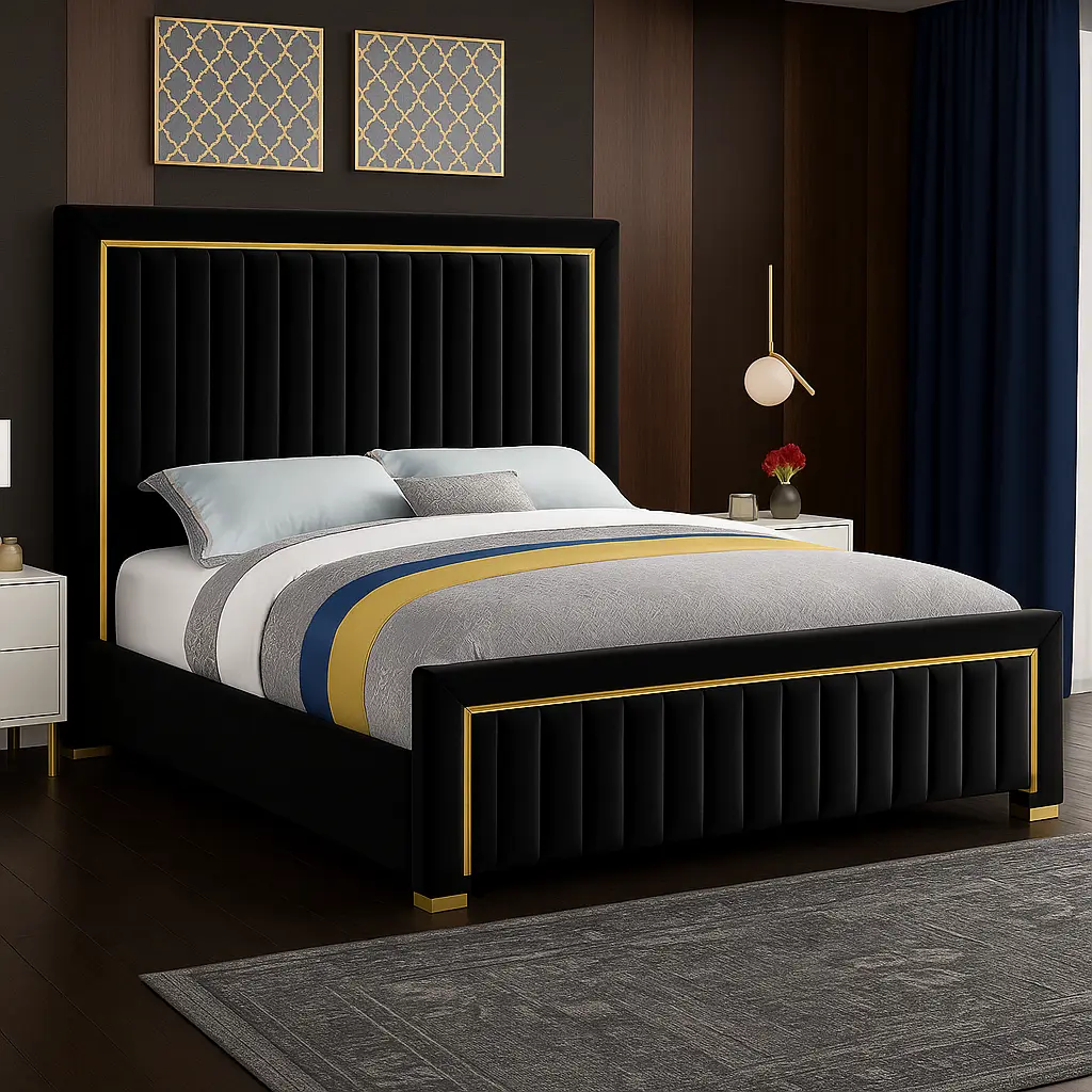 Glam Velvet Bed - Image 3