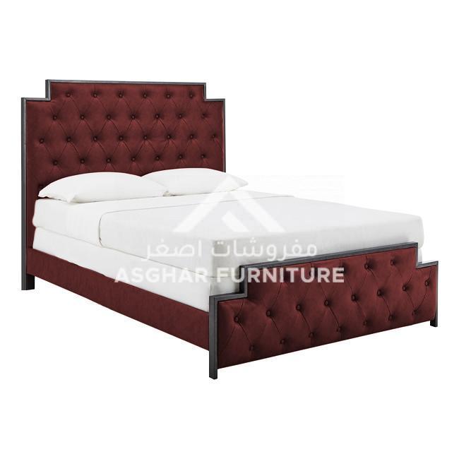 Gunmetal Finish Tufted Bed - Image 5