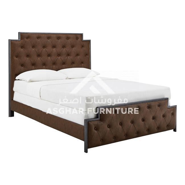 Gunmetal Finish Tufted Bed - Image 6