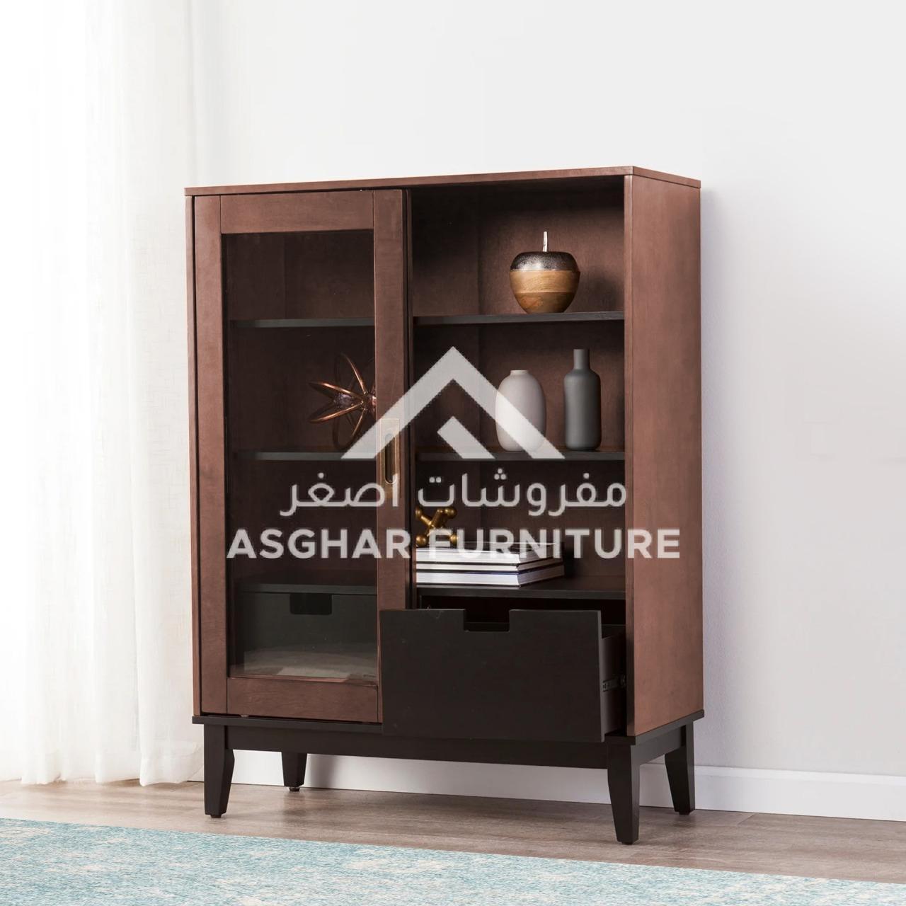 Mid-Century 2 Door Display Cabinet - Image 5