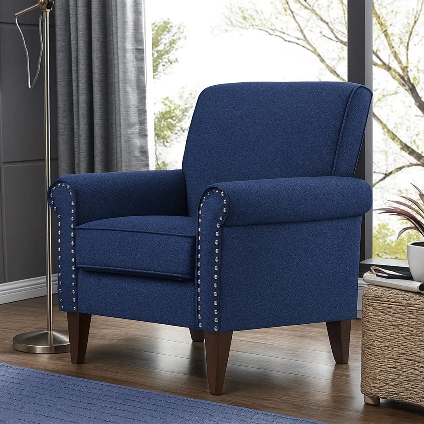 Rosey Luxury Linen Armchair
