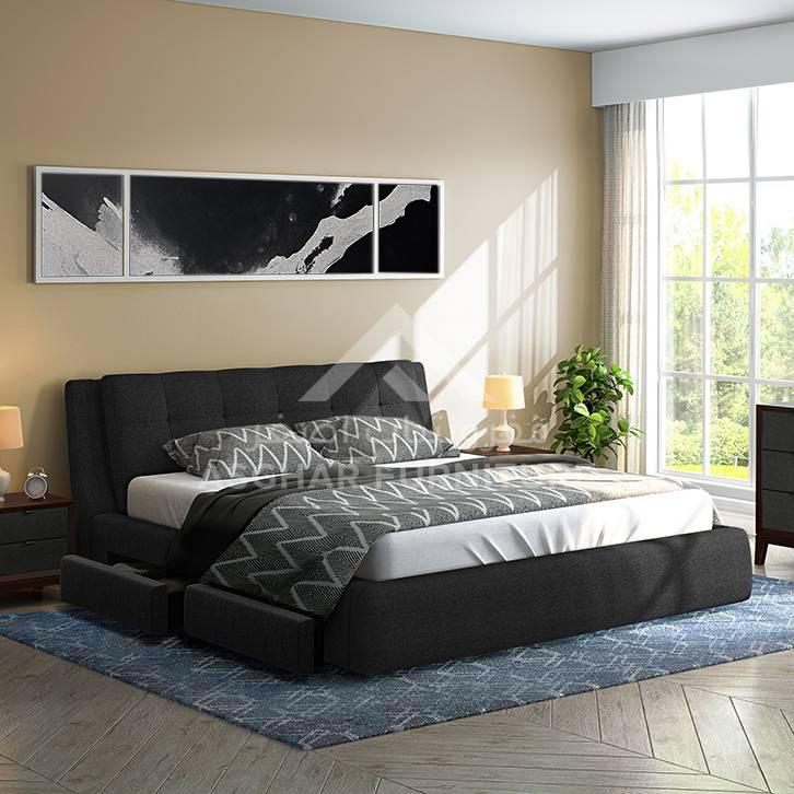 Kory Contemporary Storage Bed - Image 2