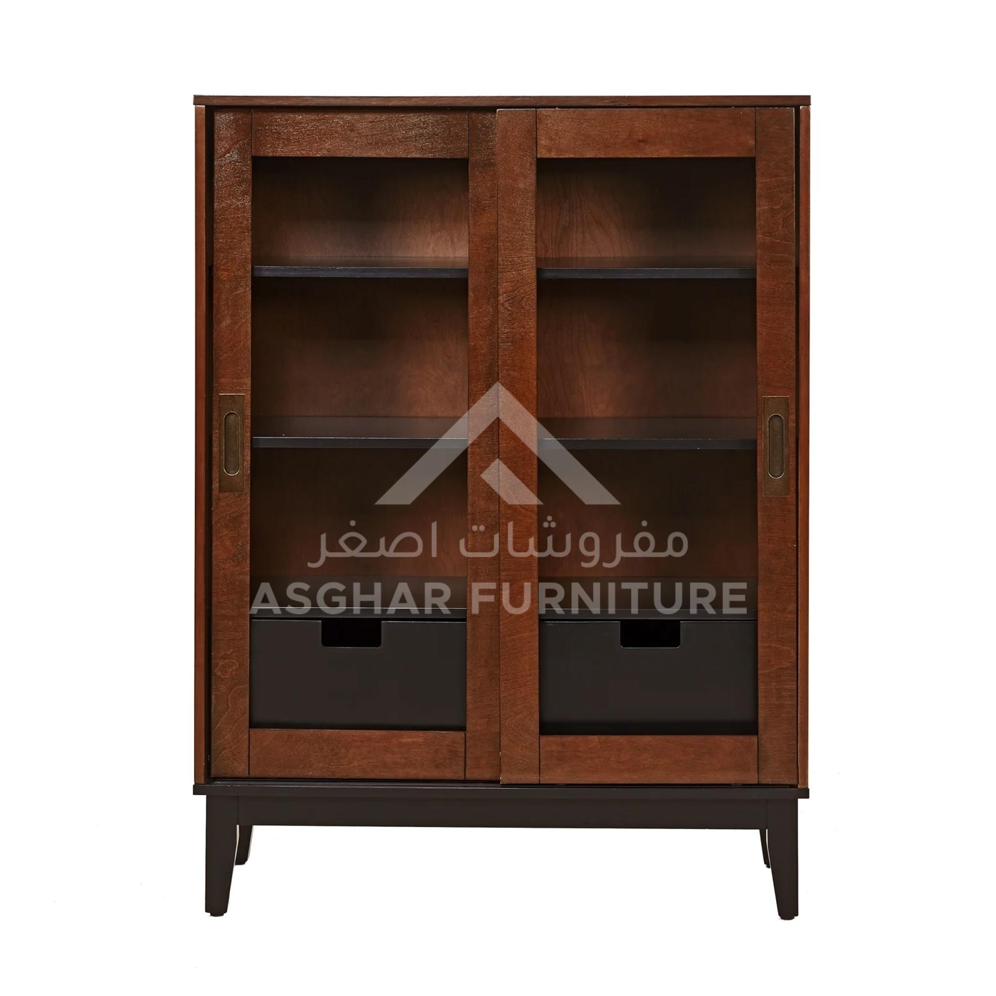 Mid-Century 2 Door Display Cabinet - Image 2
