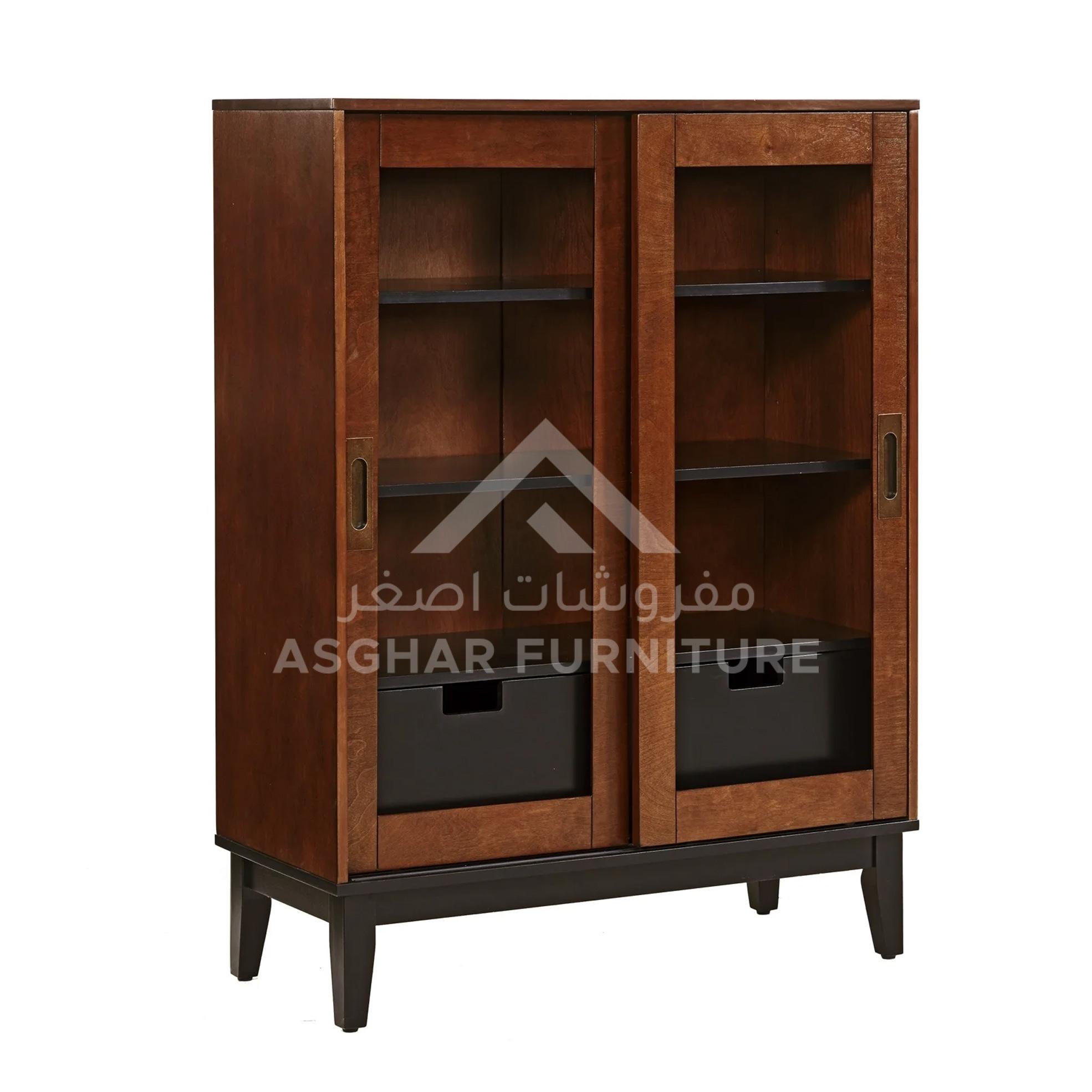 Mid-Century 2 Door Display Cabinet - Image 3