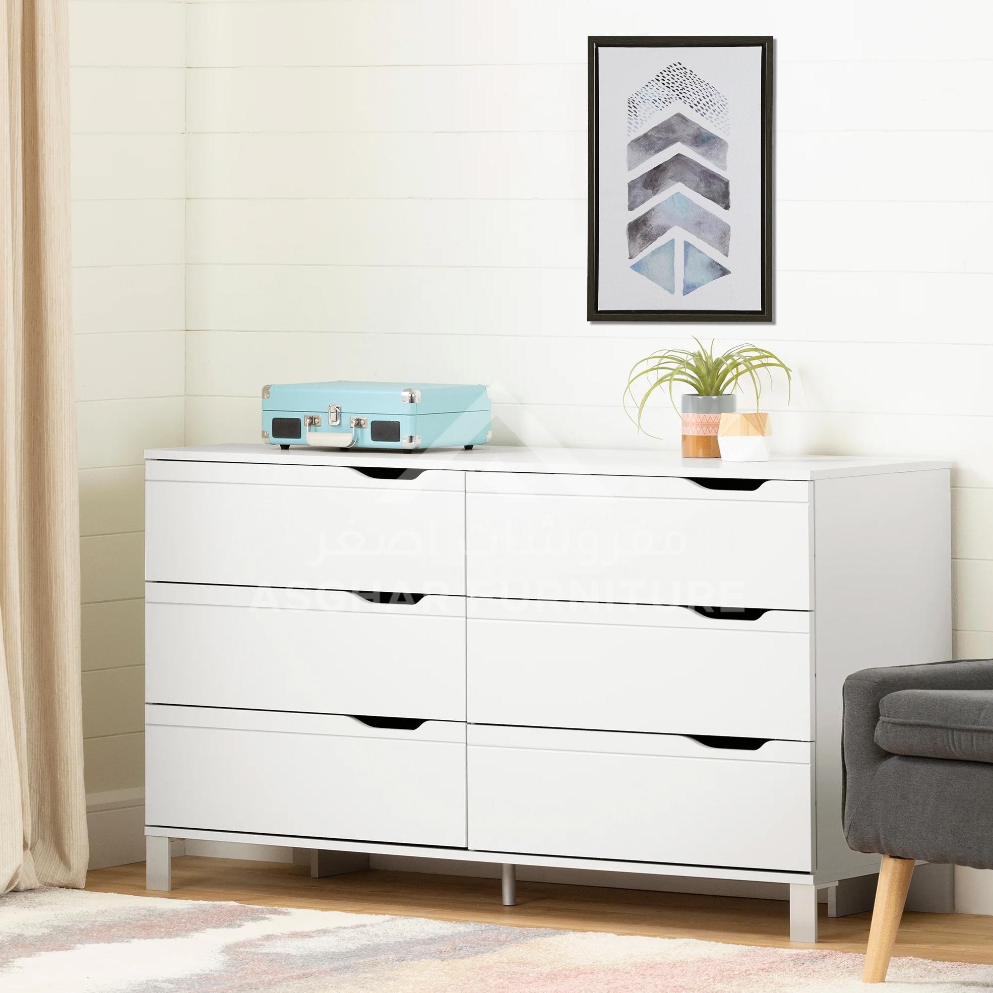 New Bella 6 Drawer Double Dresser