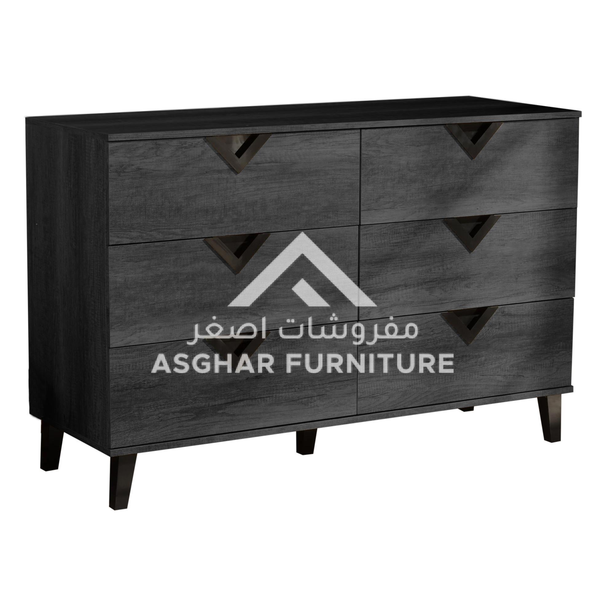 Wide Contemporary 6-Drawer Dresser - Image 8
