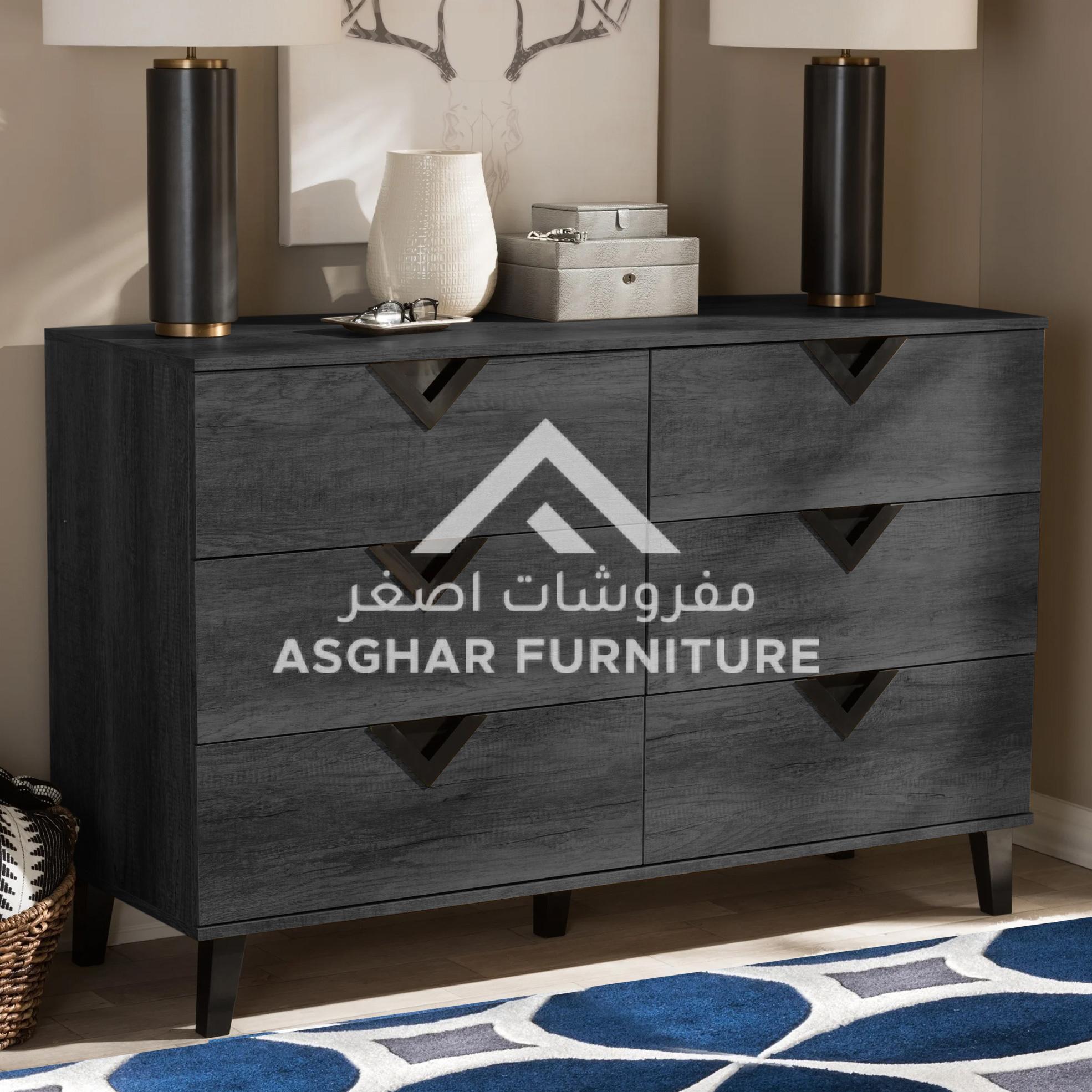 Wide Contemporary 6-Drawer Dresser - Image 6