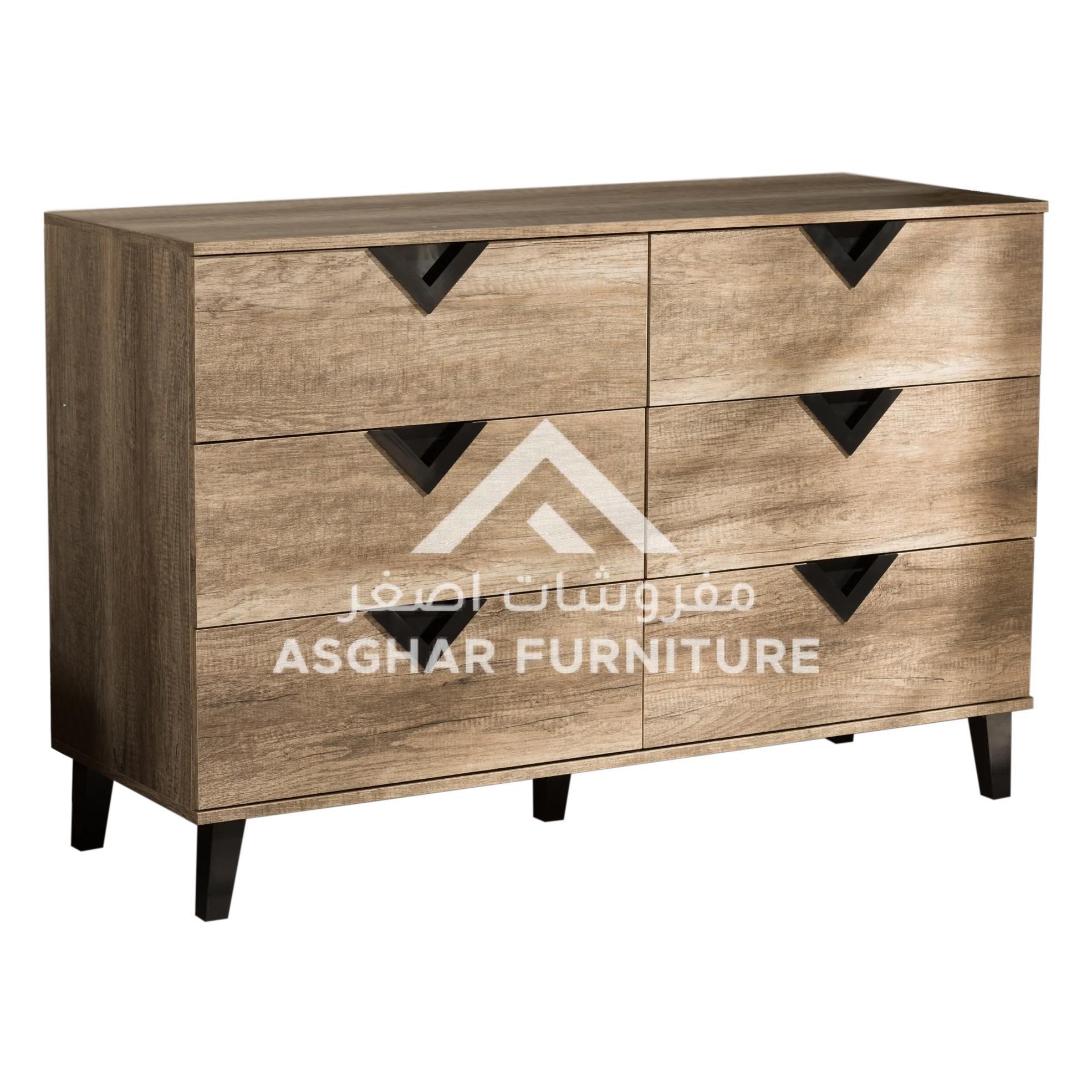 Wide Contemporary 6-Drawer Dresser - Image 9