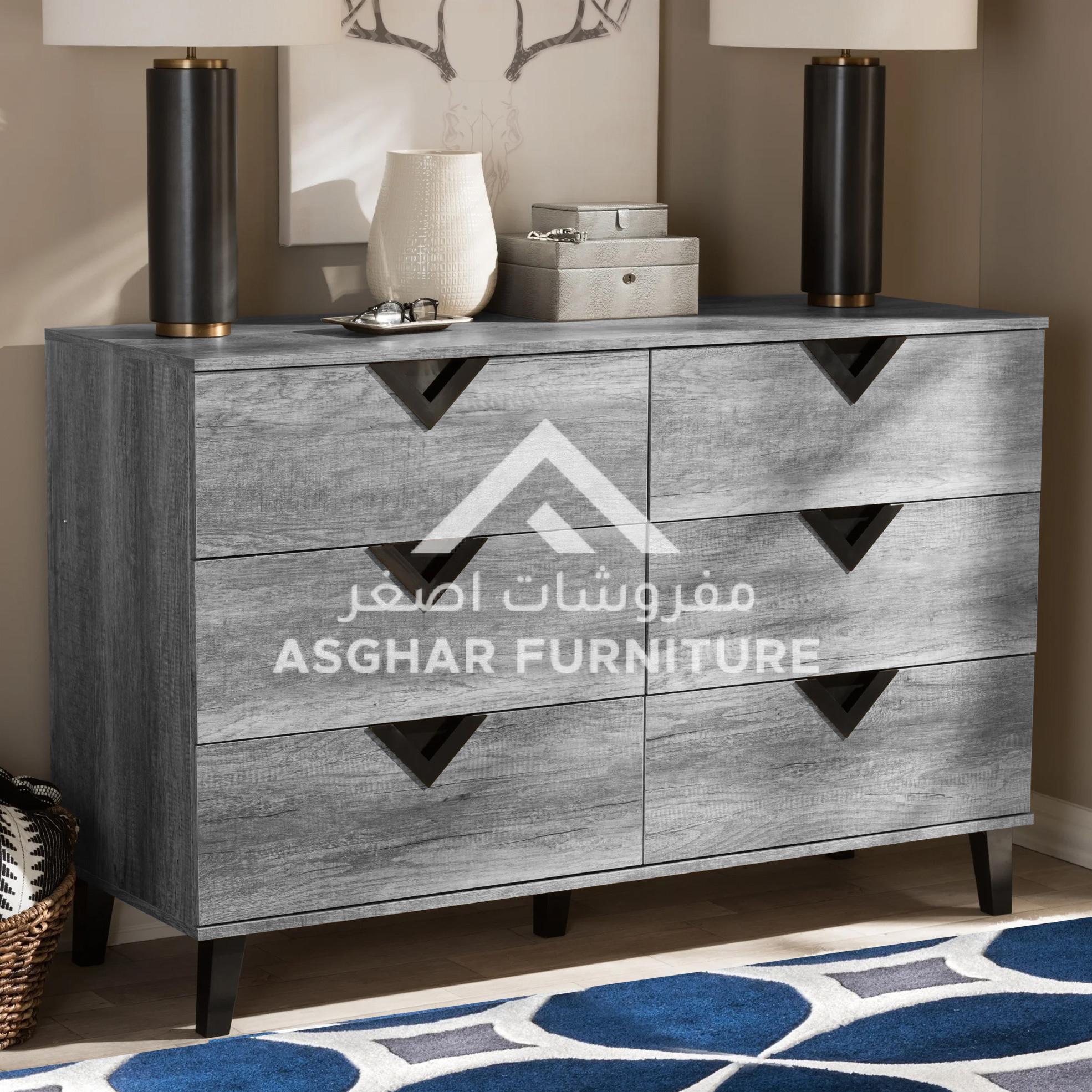 Wide Contemporary 6-Drawer Dresser - Image 7