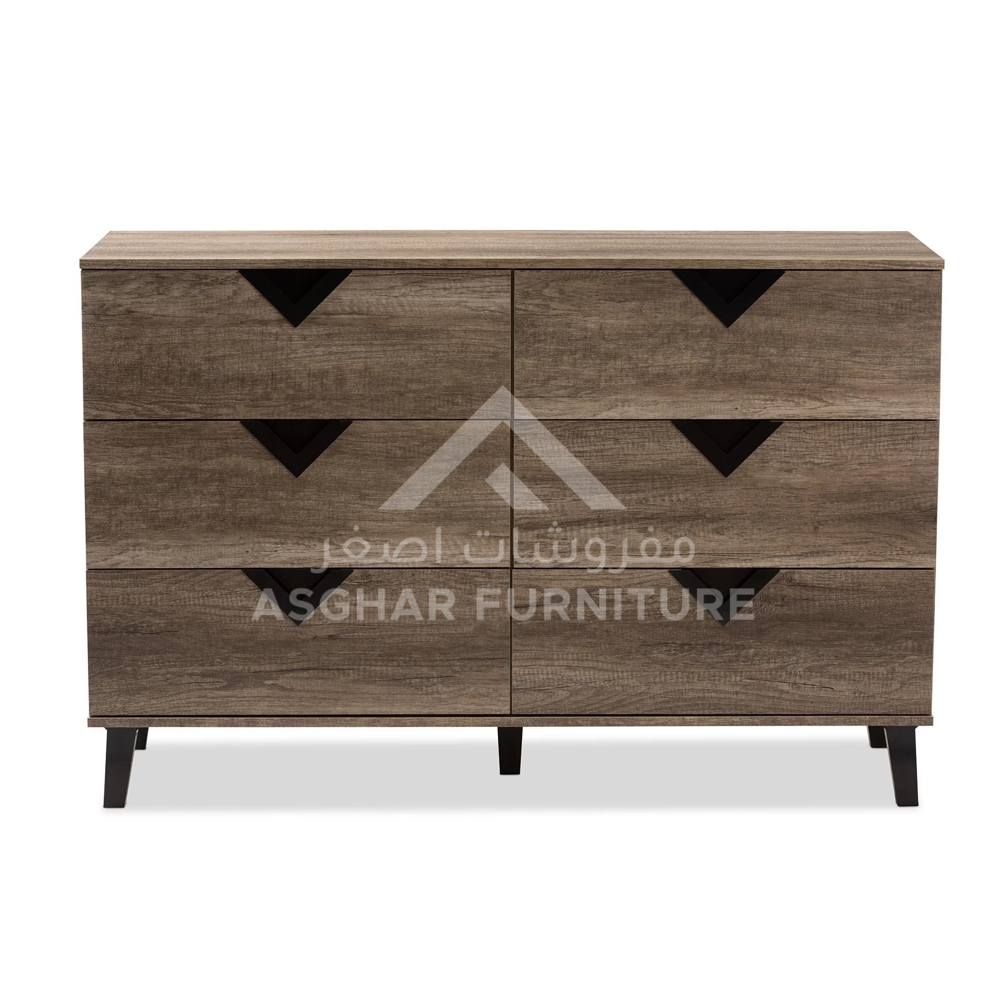 Wide Contemporary 6-Drawer Dresser - Image 4