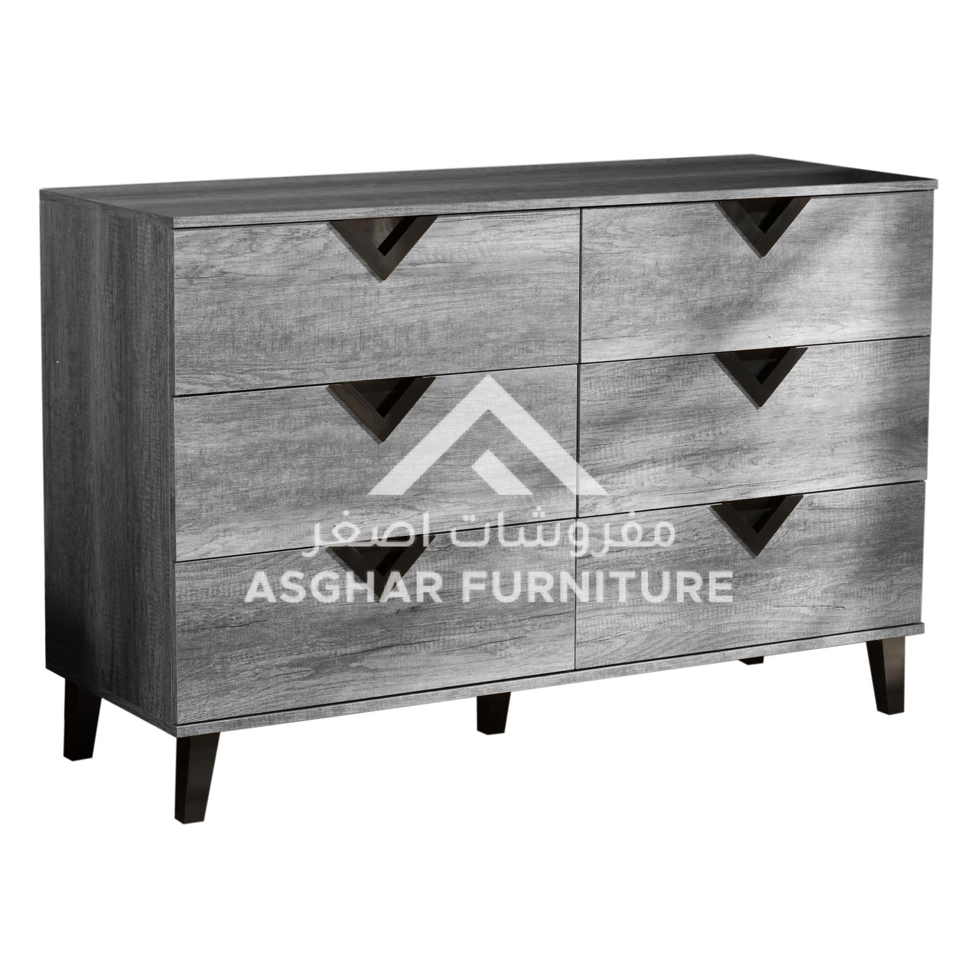 Wide Contemporary 6-Drawer Dresser - Image 10