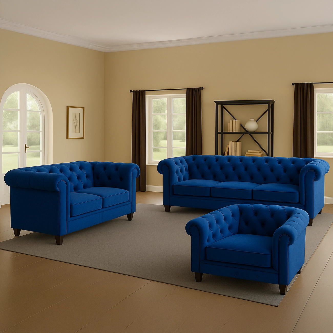 Alvis Flared Arm Sofa - Image 4