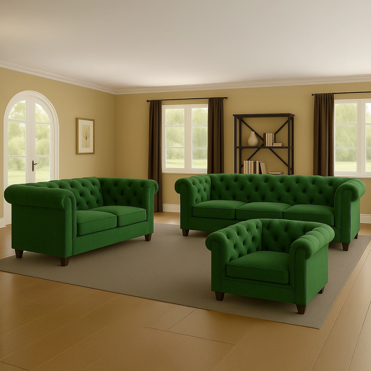 Alvis Flared Arm Sofa - Image 2