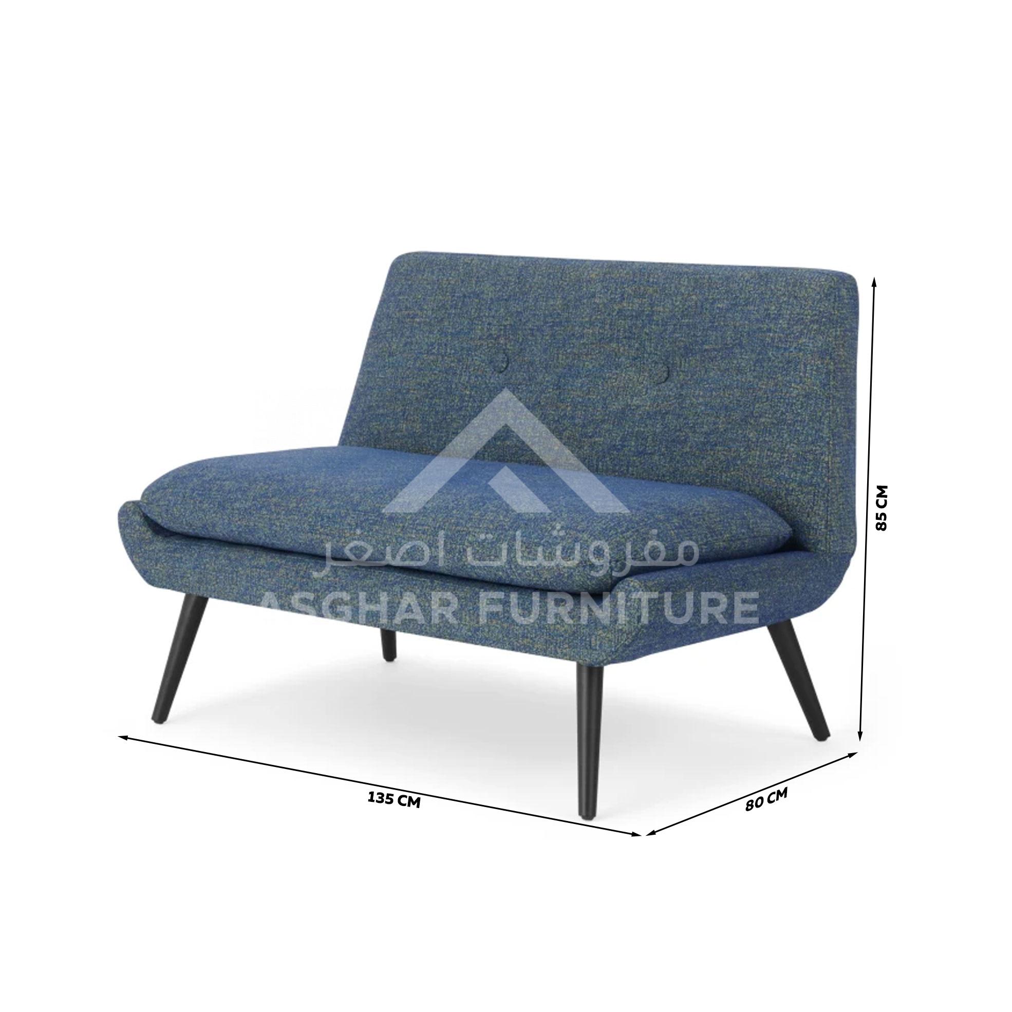 Armless 2-Seater Sofa - Image 5