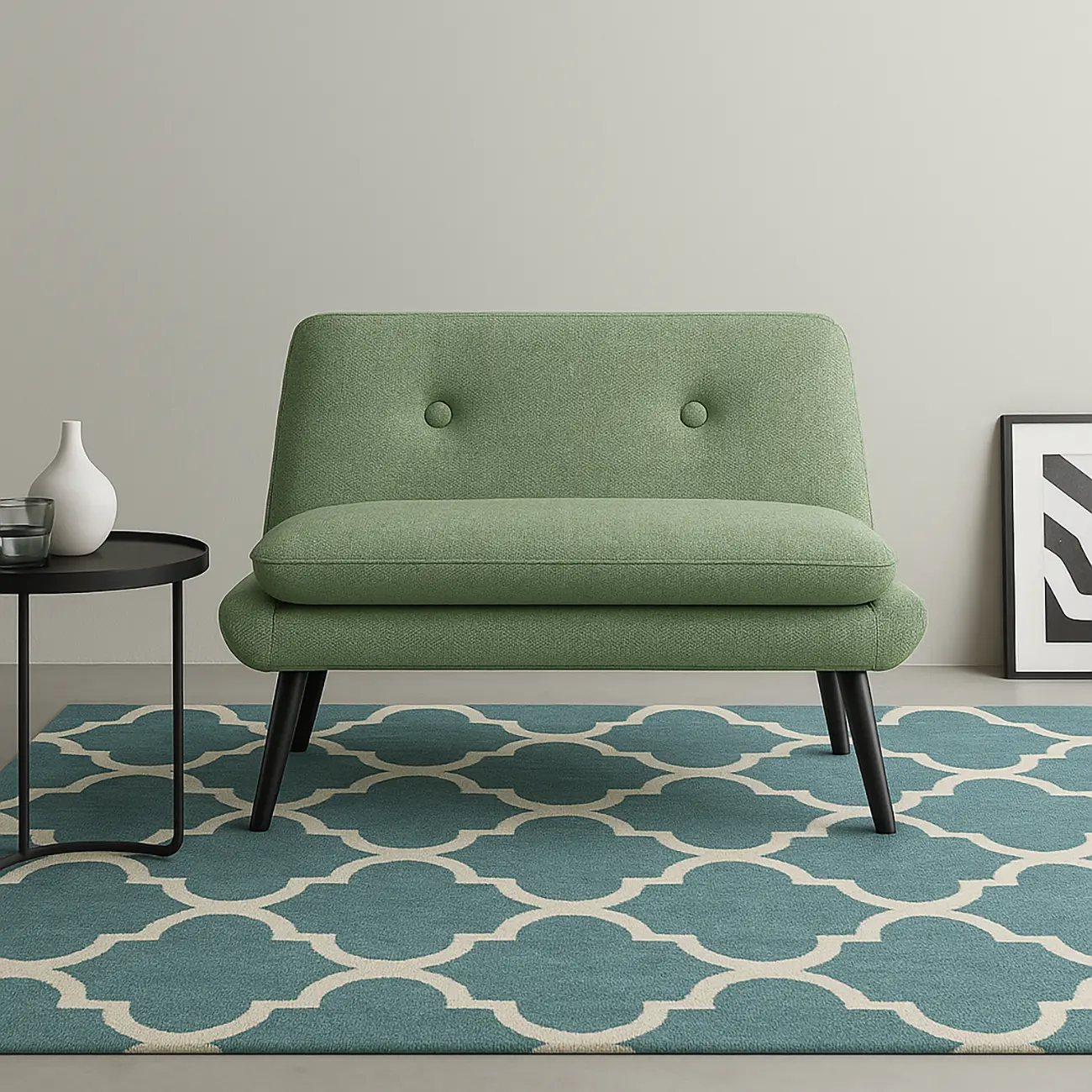 Armless 2-Seater Sofa - Image 3