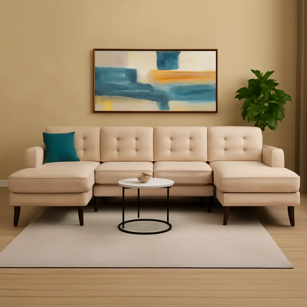 Aron Mid Century Sectional Sofa - Image 2