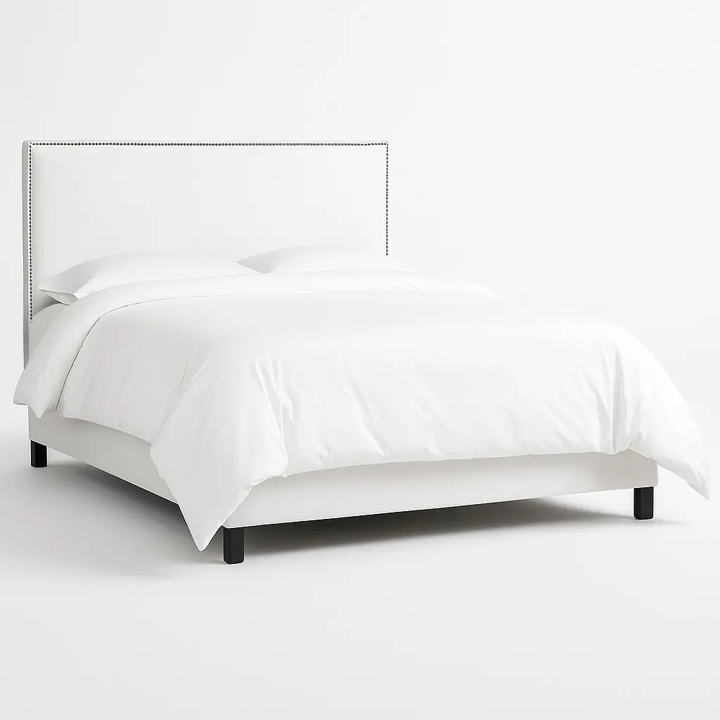 Blush Velvet Bed - Image 3