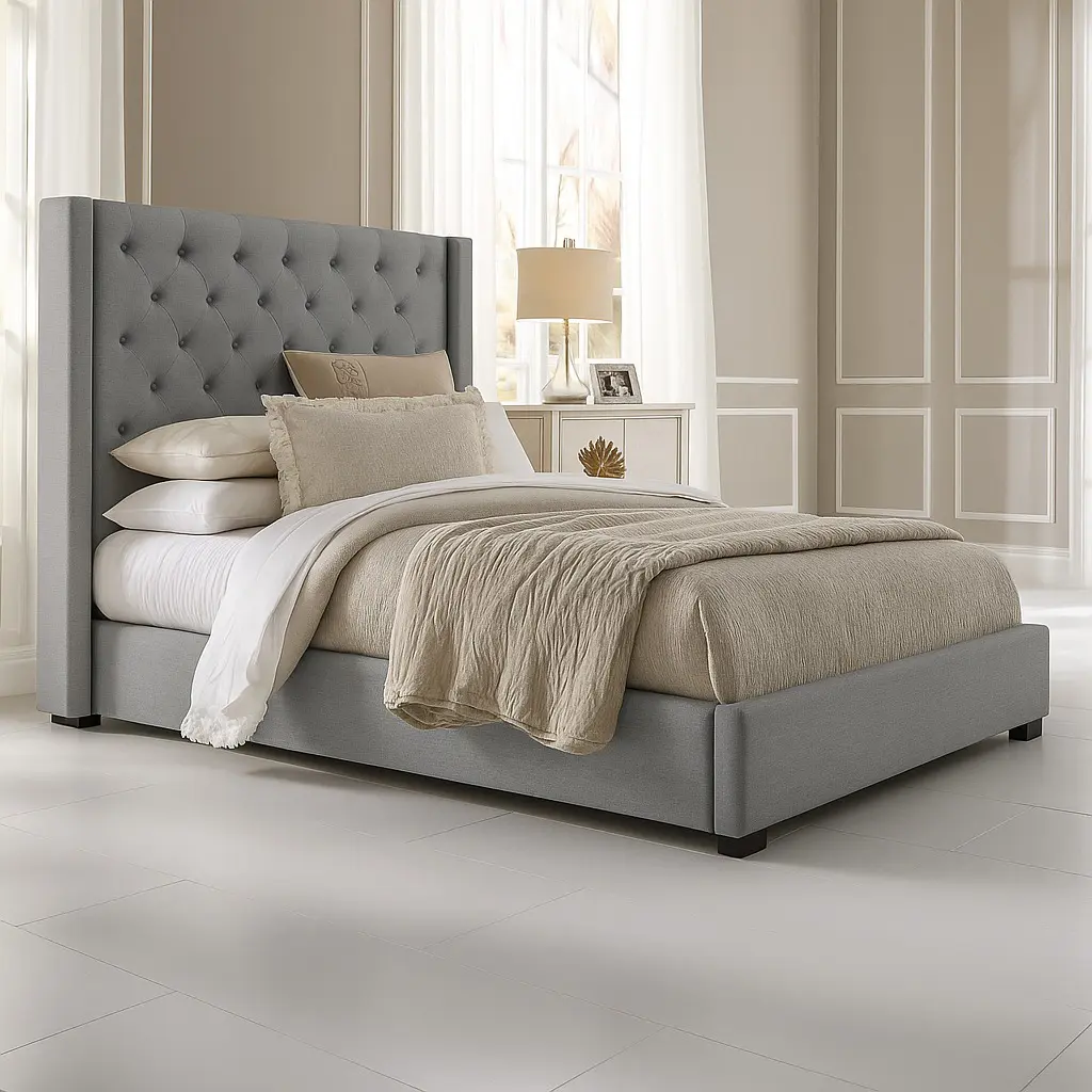 Button Tufted Bed - Image 3
