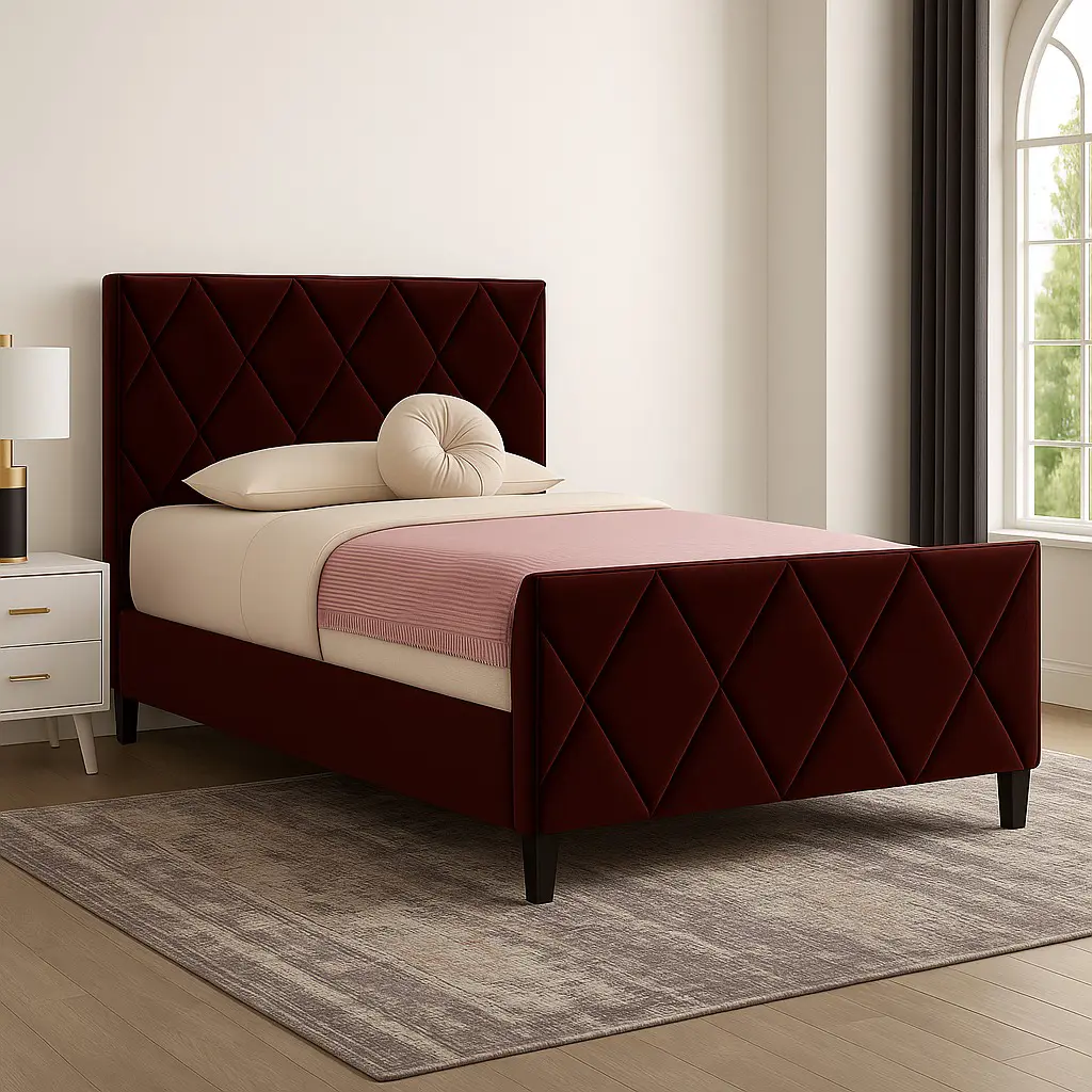 Cave Velvet Bed - Image 2