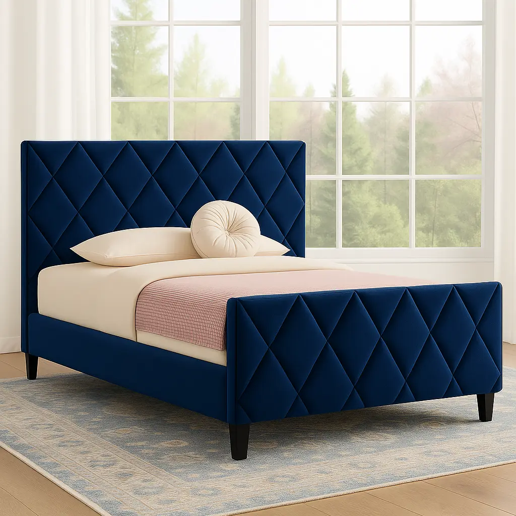 Cave Velvet Bed