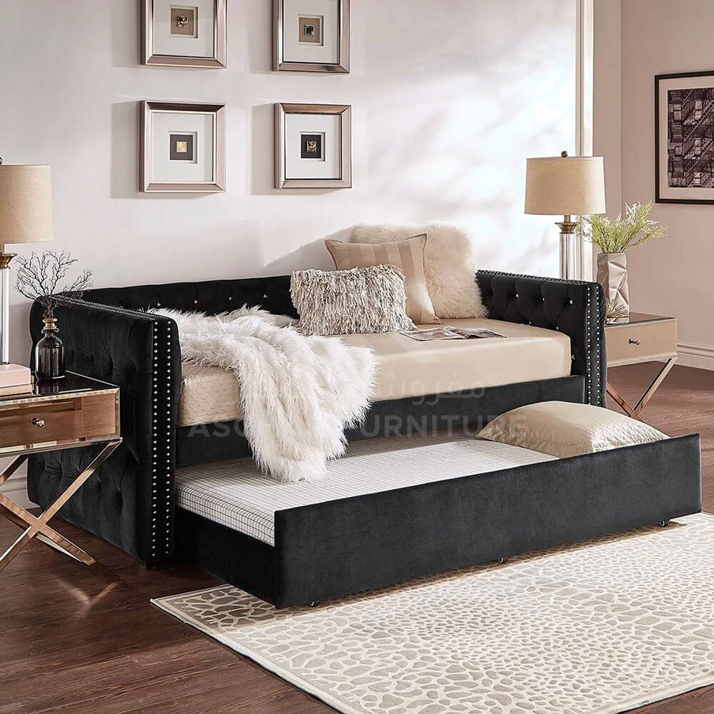 Tufted Nailhead Chesterfield Daybed with Trundle - Image 5