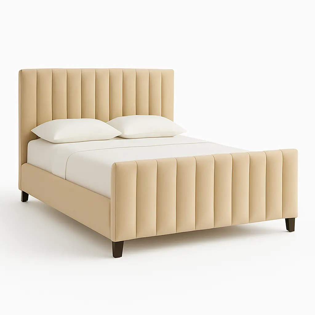 Channel Upholstered Bed - Image 3