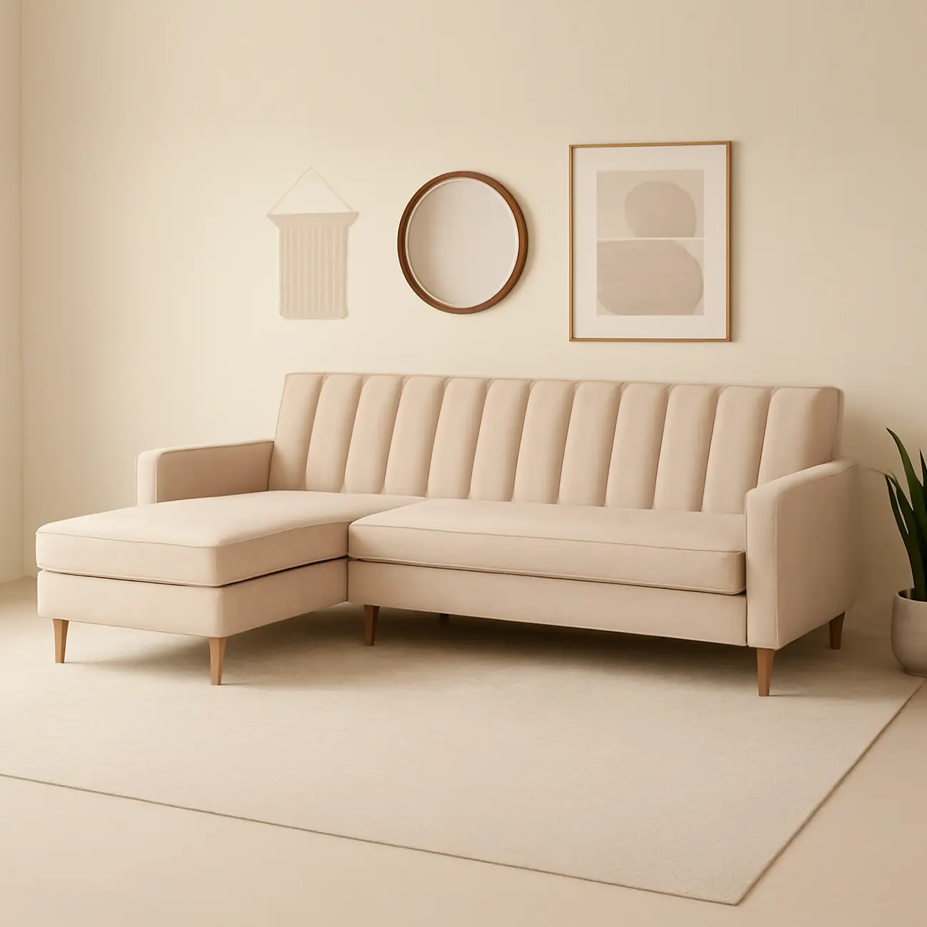 Evan L Shape Sectional Sofa - Image 9