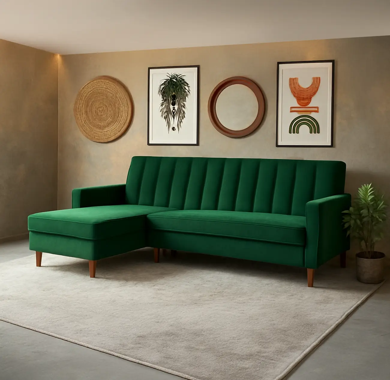 Evan L Shape Sectional Sofa - Image 2
