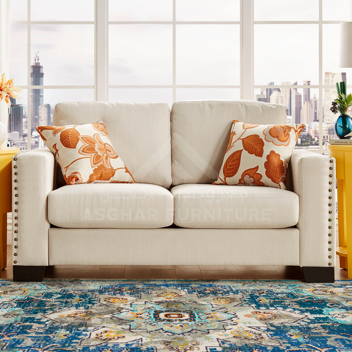 Farren Imperial Linen Sofa - Image 8
