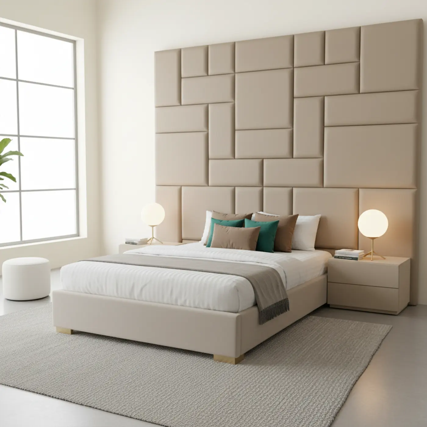 Grid Luxe Headboard Panel - Image 4