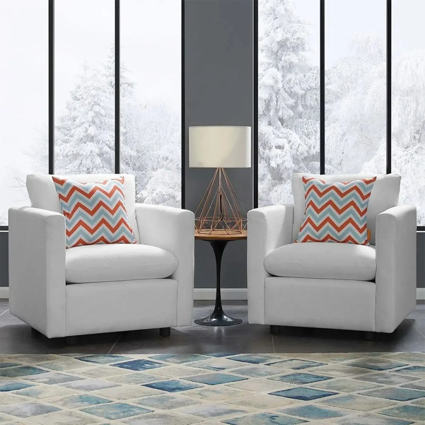 Harper Upholstered Arm Chair Set of 2