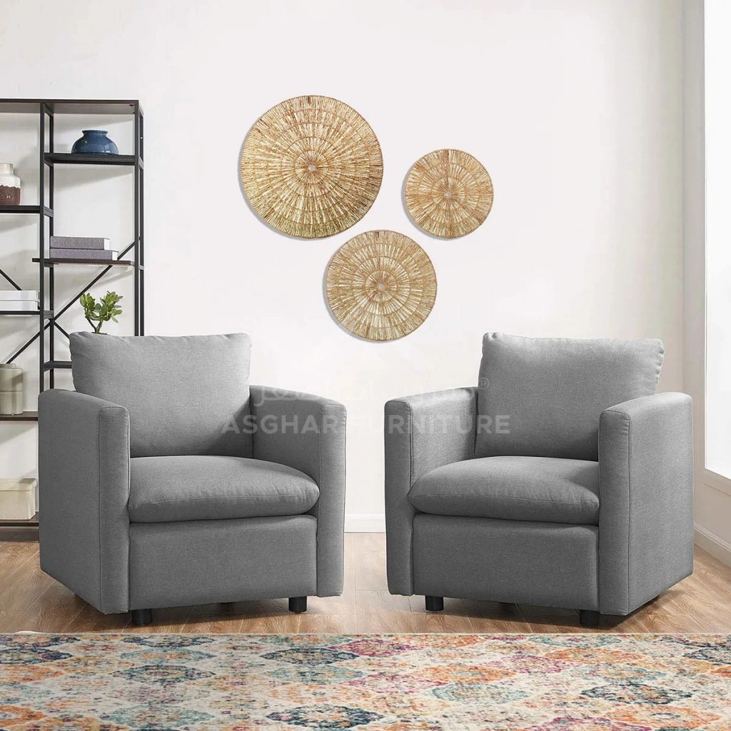 Harper Upholstered Arm Chair Set of 2 - Image 2