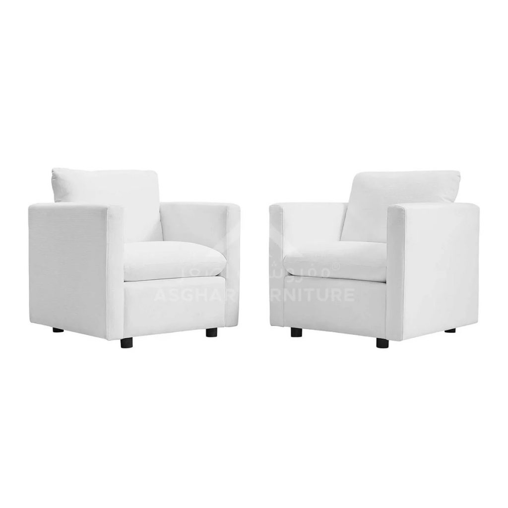 Harper Upholstered Arm Chair Set of 2 - Image 4