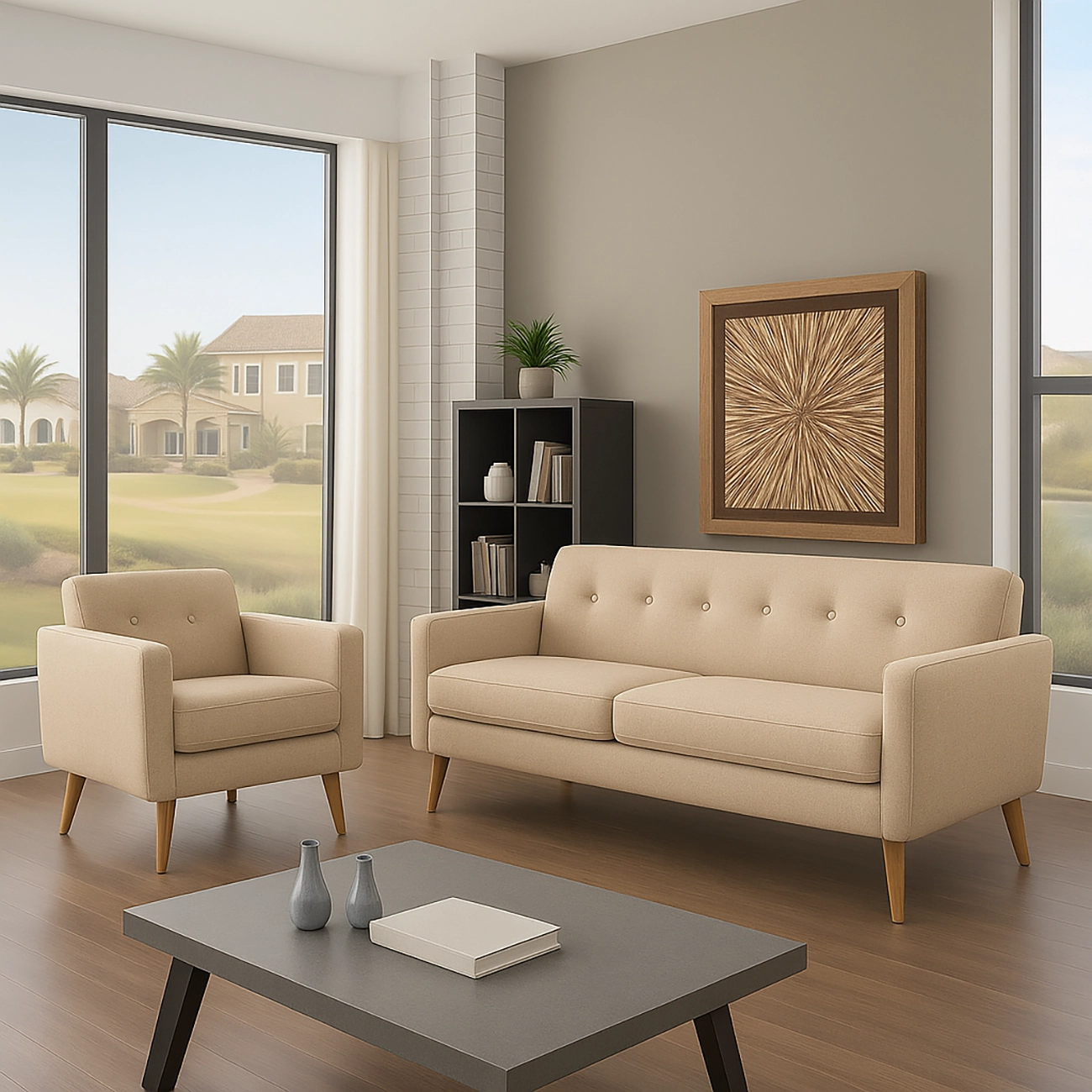 Kervo 2-pcs Modern Sofa - Image 3
