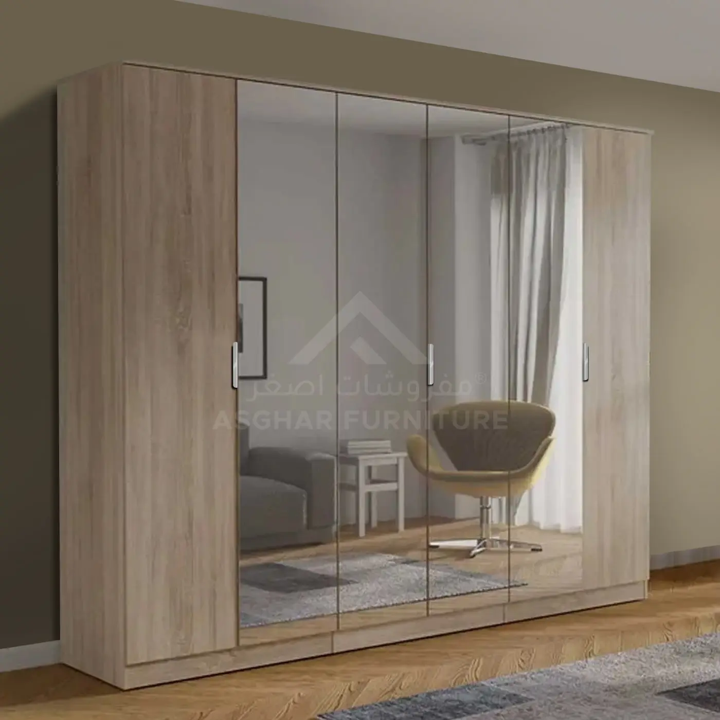 Khizanah 6–Door Wardrobe