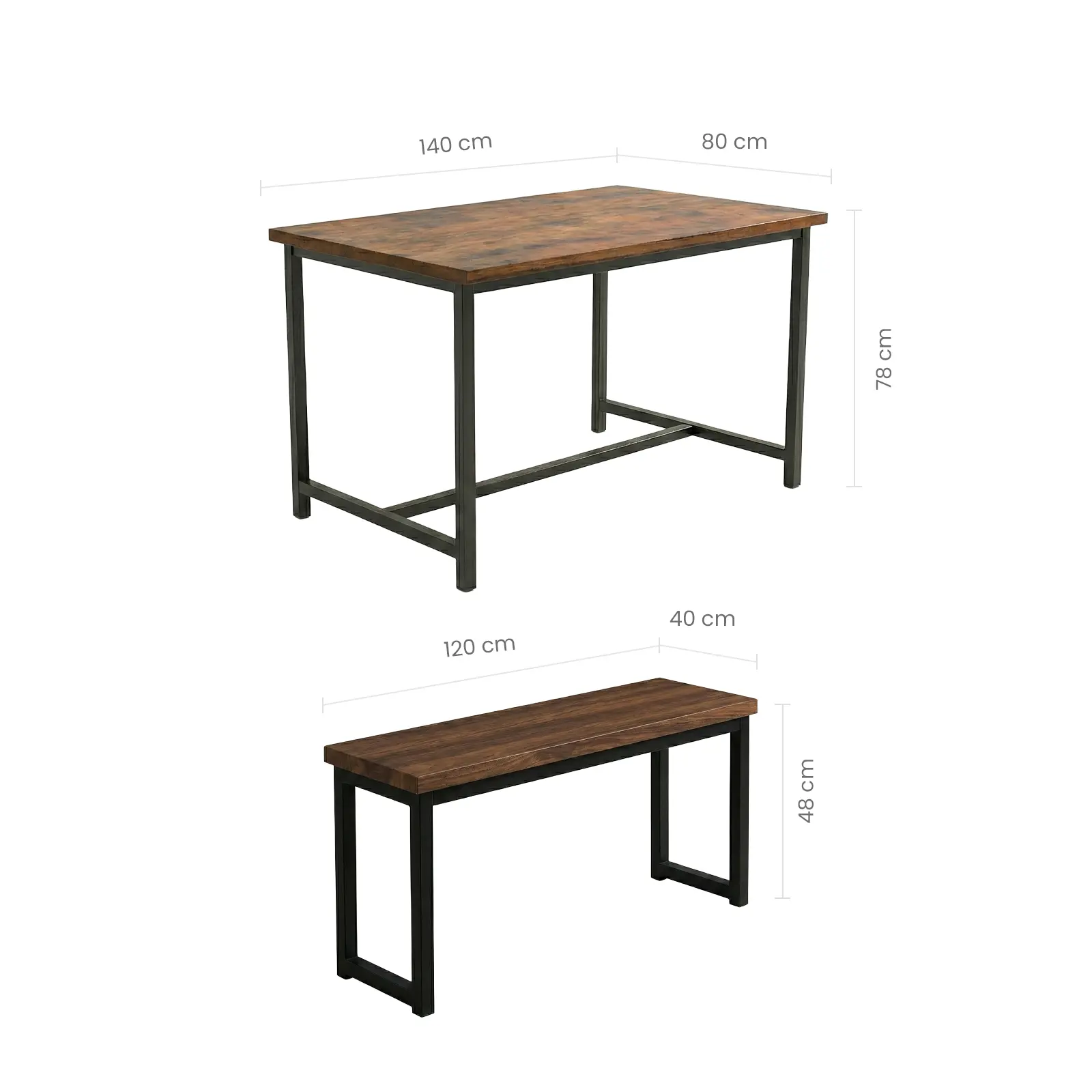 MetroBench Dining Set - Image 3