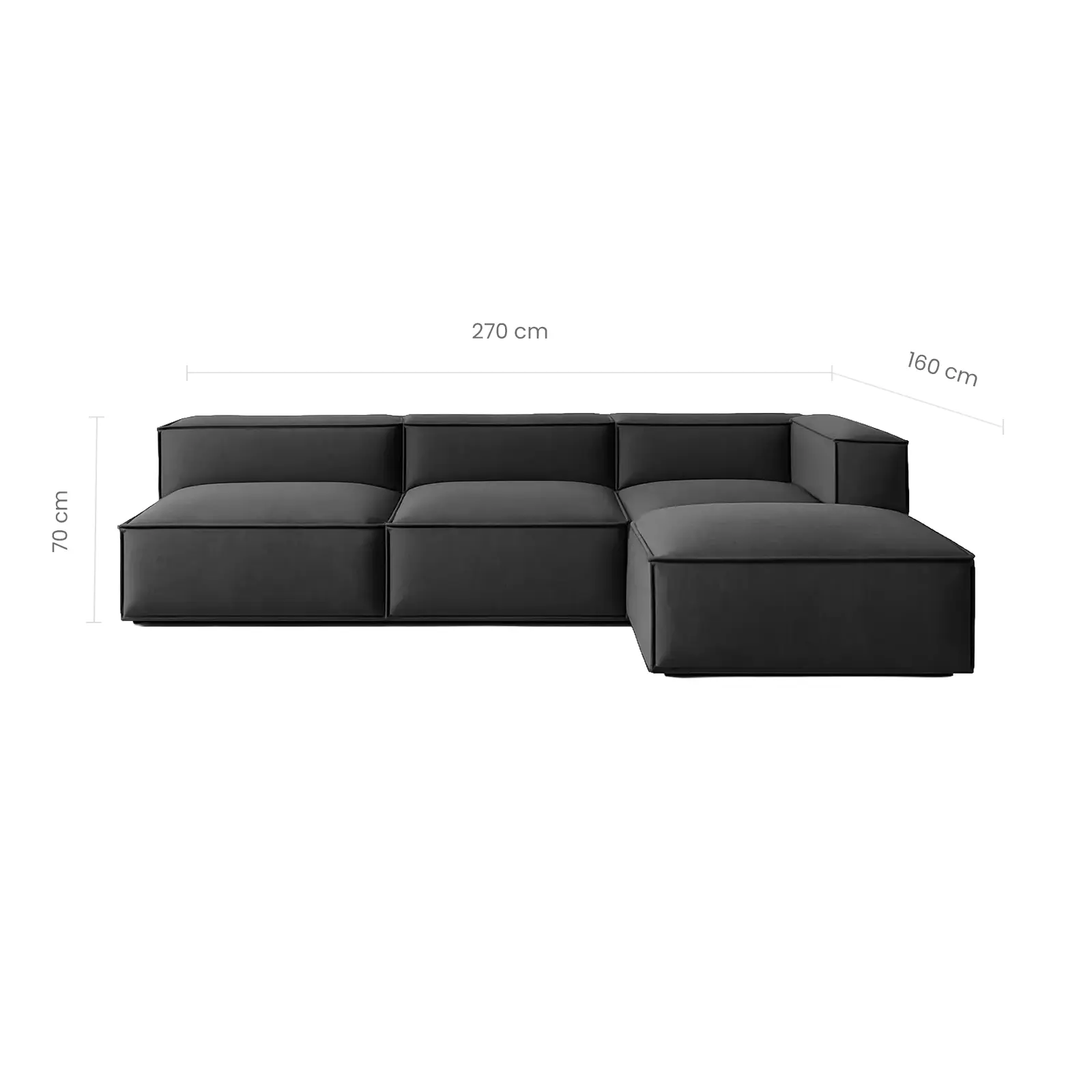 Minimalist L Shape Sofa Set - Image 6