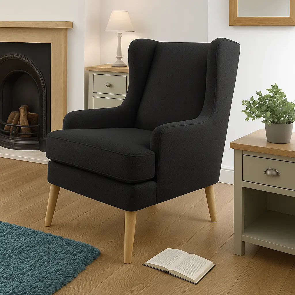 Noah Luxury Wingback Chair - Image 3