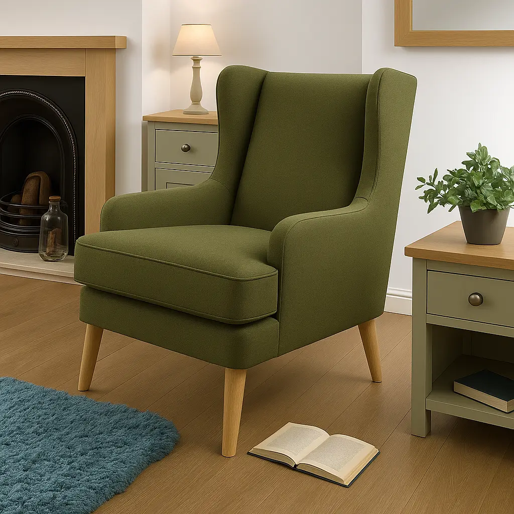 Noah Luxury Wingback Chair - Image 2