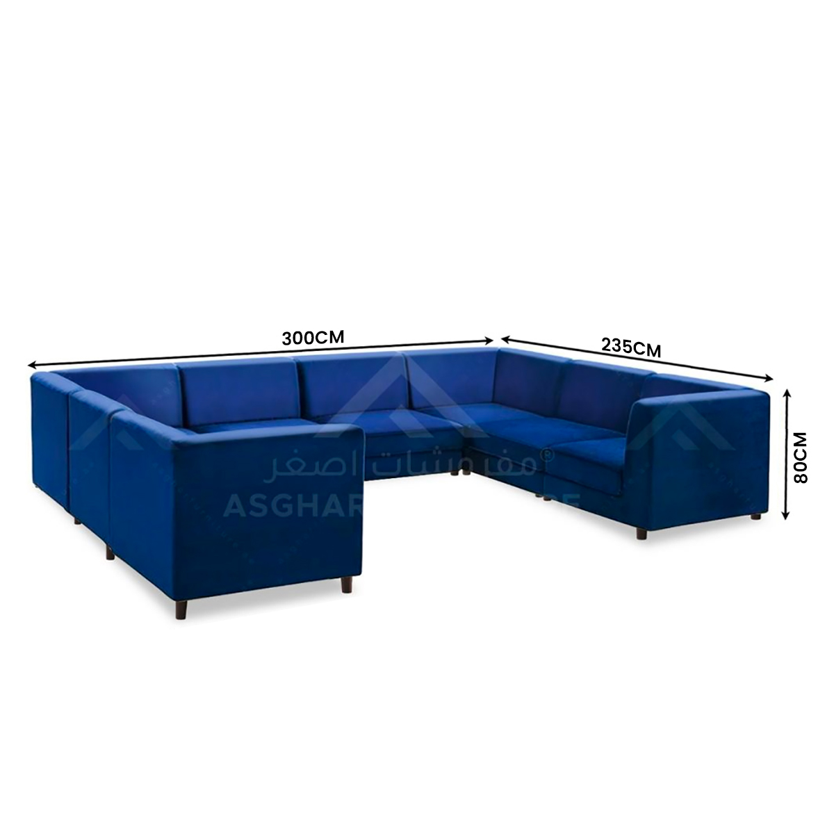 Oasis U Shape Sectional Sofa - Image 4