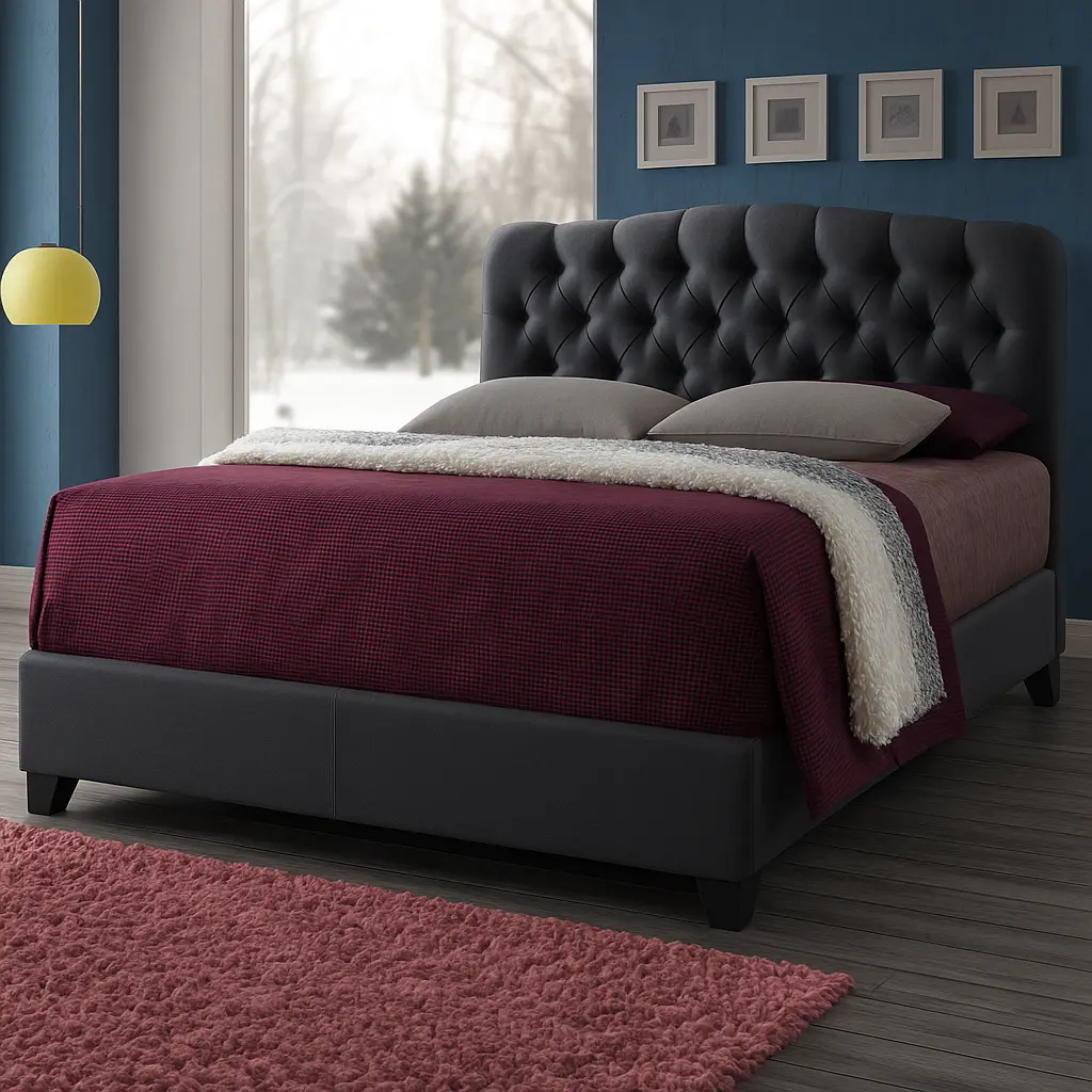 Renna Premium Espresso Bed - Image 3