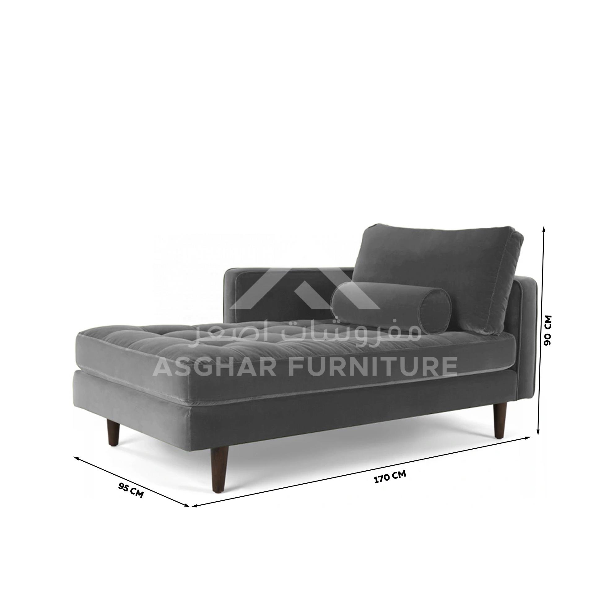 Rubie Velvet Chaise - Image 4