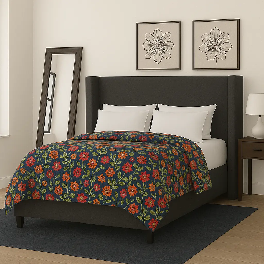 Syla Wingback Bed - Image 6