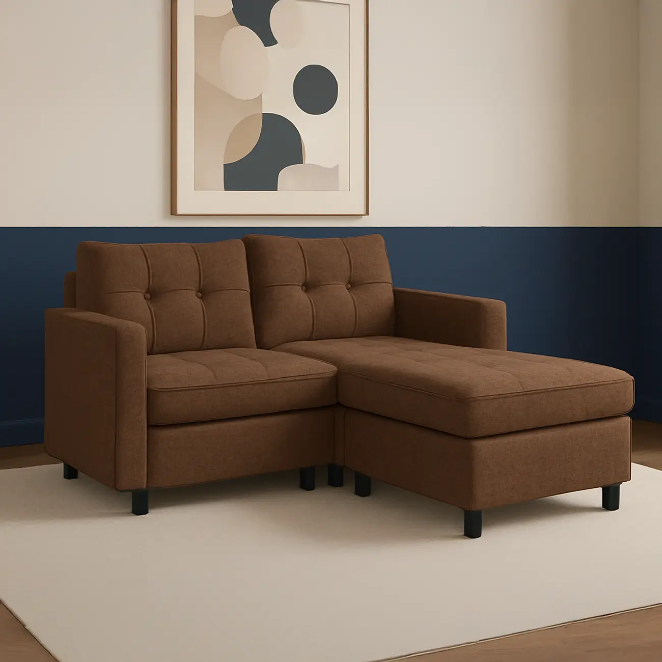 Timber Sectional Sofa - Image 2