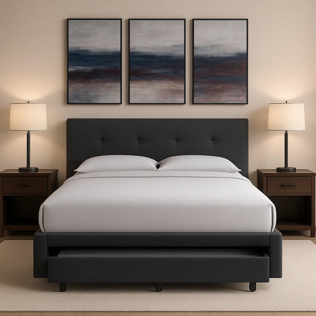 Vida Platform Storage Bed - Image 4