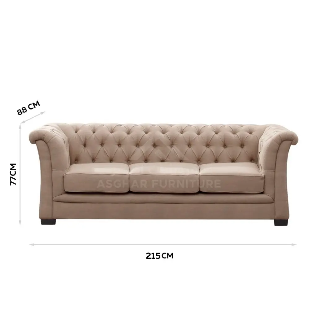 Alvis Flared Arm Sofa - Image 7