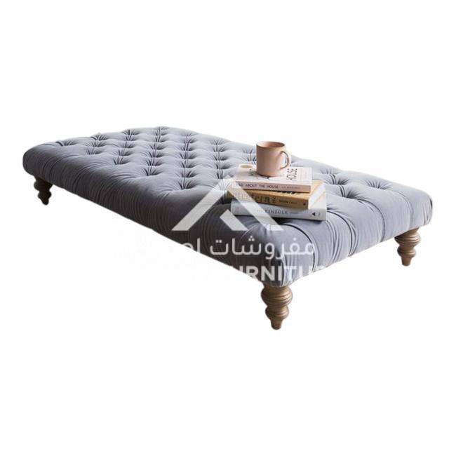 Harry Velvet Ottoman - Image 6