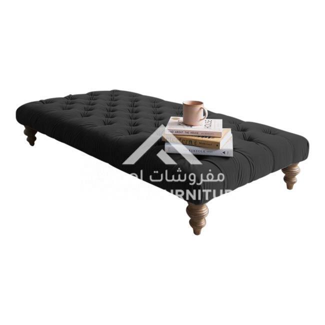 Harry Velvet Ottoman - Image 4