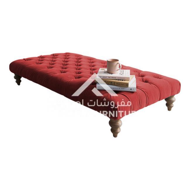 Harry Velvet Ottoman - Image 5
